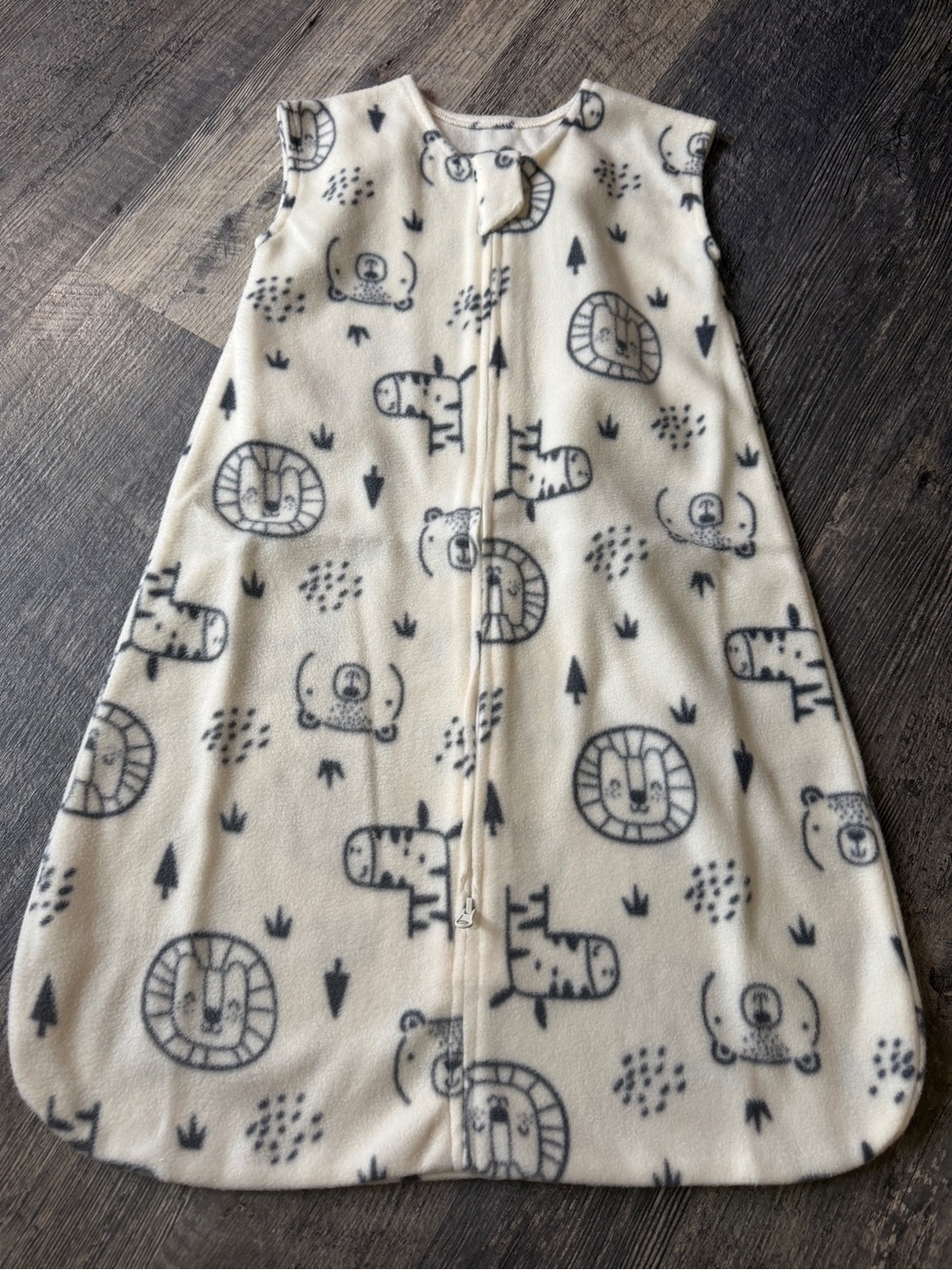 DuomiaoMiao Baby Micro-Fleece Sleep Sack Safari Animal Print Neutral Sleep Bag